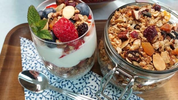 Breakfast granola is the first recipe featured in the Recipes for Success video series. 