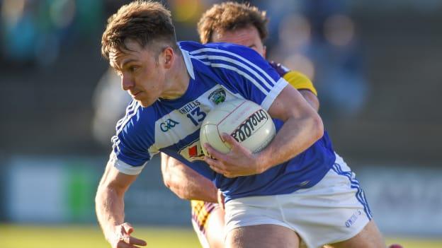 Laois forward Ross Munnelly on the attack.