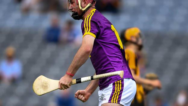 Wexford's David Cantwell celebrates at Croke Park.