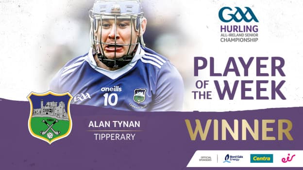 GAA.ie Hurler of the Week Alan Tynan.