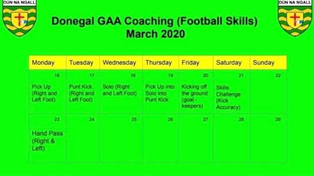 A list of the skills featured by Donegal GAA this week.