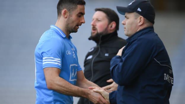 Dublin manager, Dessie Farrell, right, with team captain James McCarthy. 