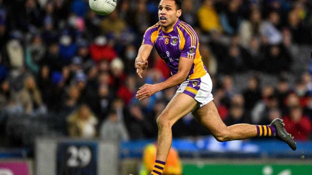 Craig Dias of Kilmacud Crokes during the AIB Leinster GAA Football Senior Club Championship Final match between Kilmacud Crokes and Naas at Croke Park in Dublin. 