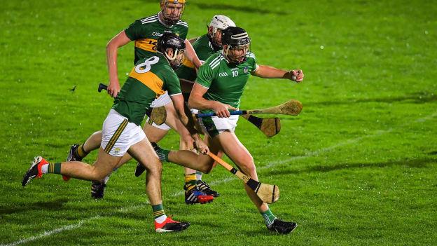 Limerick's Gearoid Hegarty on the attack during the Co-op Superstores Munster Hurling League clash against Kerry at Austin Stack Park.