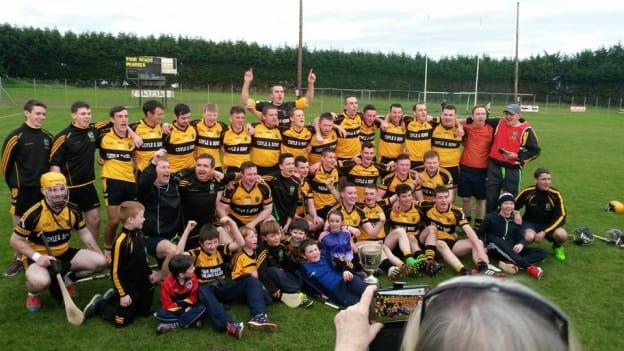 Four Roads celebrate their last Roscommon SHC Final success in 2015. 