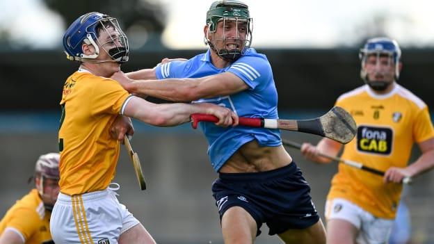 Tabharfaidh Aontroim aghaidh ar Áth Cliath i gCraobh Iomána Chúige Laighean Dé Sathairn i bPáirc Tailteann