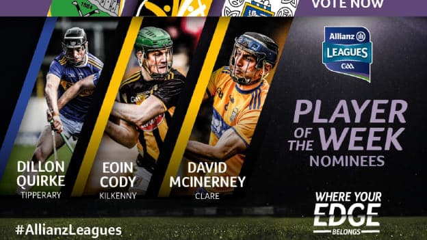 GAA.ie Hurler of the Week nominations.