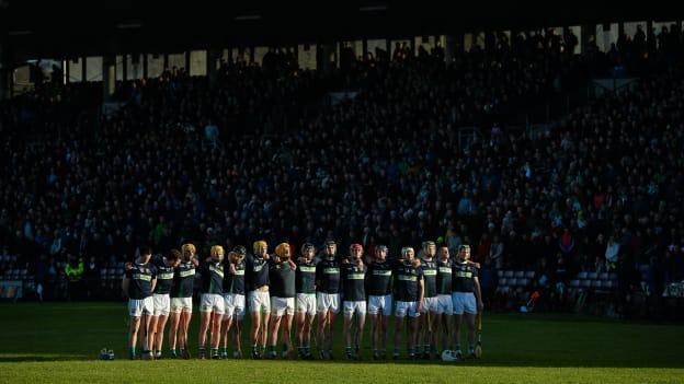 The Liam Mellows team before the 2017 Galway SHC Final at Pearse Stadium.