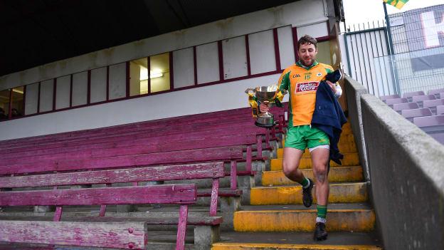 Mícheál Lundy following the 2019 AIB Connacht Club SFC Final.