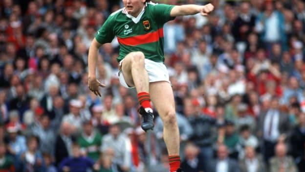 Mayo's Anthony Finnerty pictured during the 1989 All-Ireland SFC Final against Cork. 