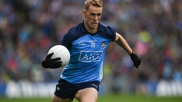 Paul Mannion in action for Dublin against Kerry in the 2023 All-Ireland SFC Final at Croke Park. Photo by David Fitzgerald/Sportsfile
