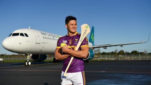 Lee Chin pictured at the Aer Lingus Super 11's Jersey launch at Dublin Airport.