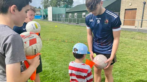 Young coaches play an important role in delivering the Skerries All-Stars training sessions. 