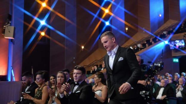 Ciaran Kilkenny goes to accept his All Star last November 