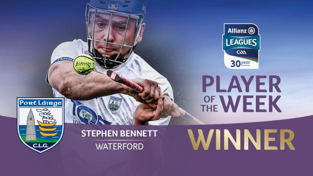 Stephen Bennett is this week's GAA.ie Hurler of the Week.