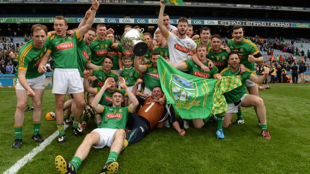 Meath celebrate after winning the Christy Ring Cup in 2016.