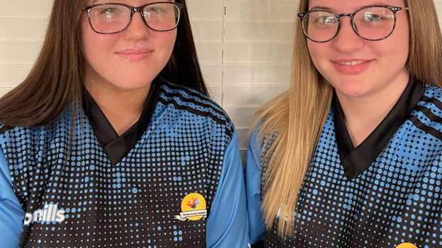 Sisters  Emily and Chloe O'Loughlin are two of the 28 Strabane teenagers taking part in the Dermot Earley Youth Leadership Initiative. 