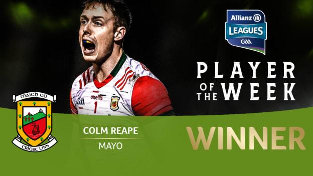 Colm Reape has been voted GAA.ie Footballer of the Week. 