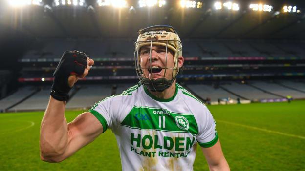 Ballyhale Shamrocks' star TJ Reid celebrates at Croke Park.