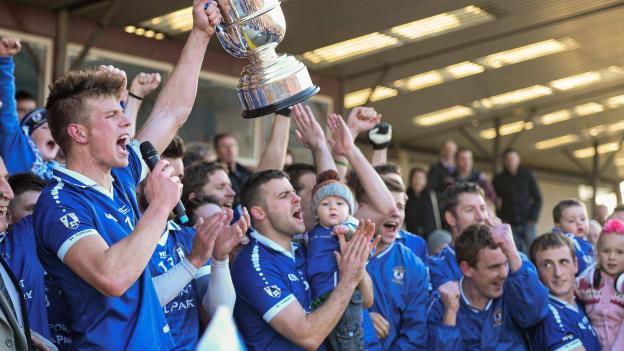 John Heslin lifts the Westmeath SFC trophy in 2013