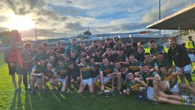 Clonmel commercials players celebrate after their 2023 Tipperary SFC Final victory over JK Brackens. 