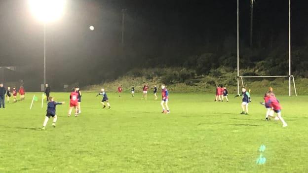 Under 13 footballers in Leitrim playing under the 'Friday Night Lights'