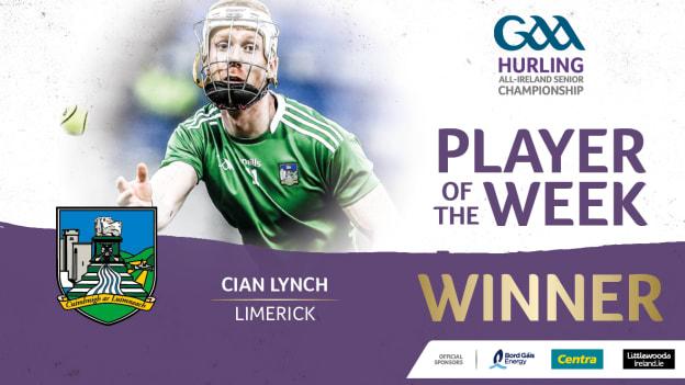 The public has voted Limerick's Cian Lynch the GAA.ie Hurler of the Week.