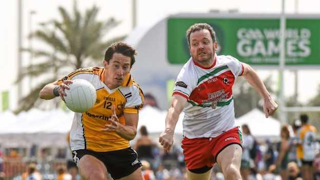 GAA World Games action from Abu Dhabi in 2015.