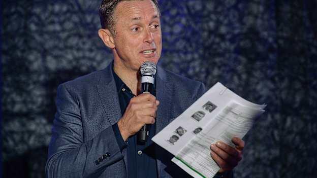 TG4 presenter Micheal O Domhnaill.