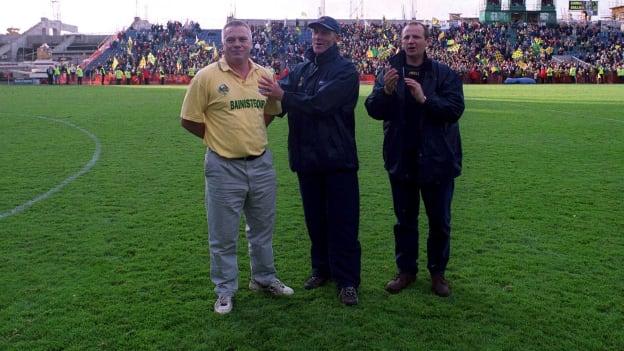 Kerry manager Paidi O Se with selectors John O Keefe and Eamon Walsh.