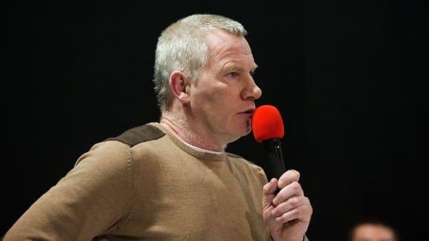Former Derry star Tony Scullion speaking at GAA Congress in 2013.