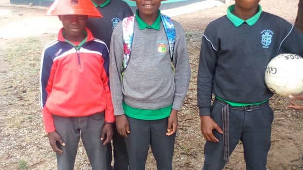 The next generation of Sables Shamrocks footballers give their support at training. 