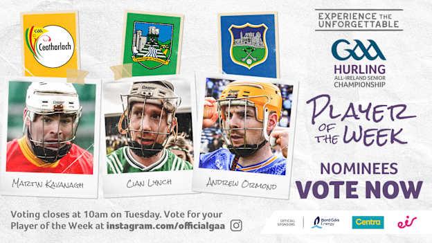 GAA.ie Hurler of the Week nominees