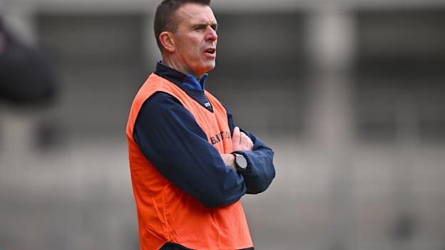 Sarsfields manager Johnny Crowley. Photo by Ben McShane/Sportsfile