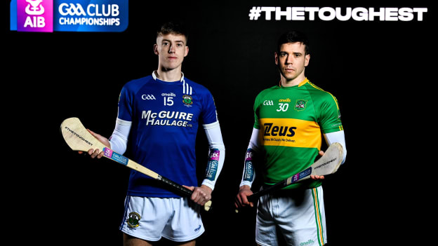 AIB ambassadors and hurlers, Stephen Donnelly of Thomastown, left, and Leo Sexton of Castlelyons pictured ahead of this weekend’s AIB GAA Club Hurling All-Ireland Intermediate Championship Final, between Castlelyons and Thomastown. This season, AIB will honour #TheToughest players in Gaelic Games - those who persevere no matter what, giving their all for their club and community. AIB is in its 33rd year supporting the AIB GAA All-Ireland Club Championships. Photo by Sam Barnes/Sportsfile.