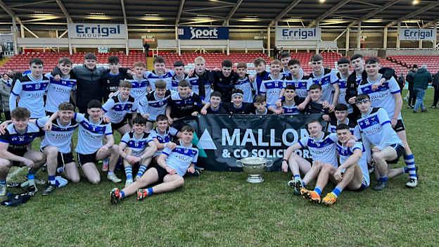 St. Patrick's, Maghera celebrate after winning the MacRory Cup. 