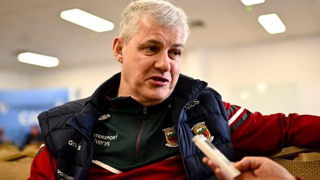 Mayo manager Kevin McStay pictured at the launch of the Connacht SFC. Photo by Piaras Ó Mídheach/Sportsfile