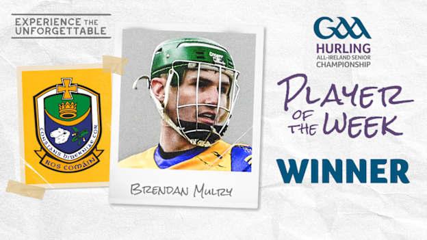 Brendan Mulry voted GAA.ie Hurler of the Week