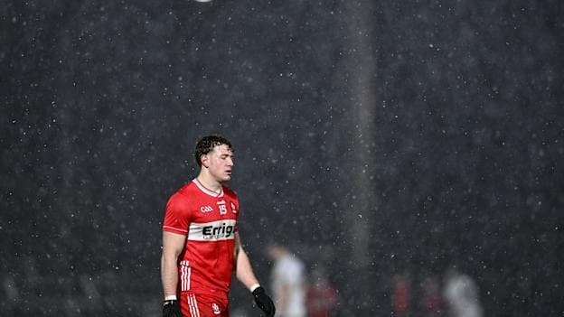 Lachlan Murray impressed for Derry. Photo by Ben McShane/Sportsfile