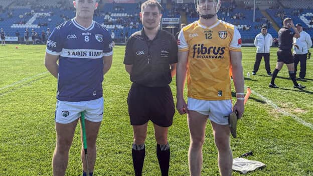 Laois defeated Antrim in the Joe McDonagh Cup at Laois Hire O'Moore Park. Photo by Laois GAA