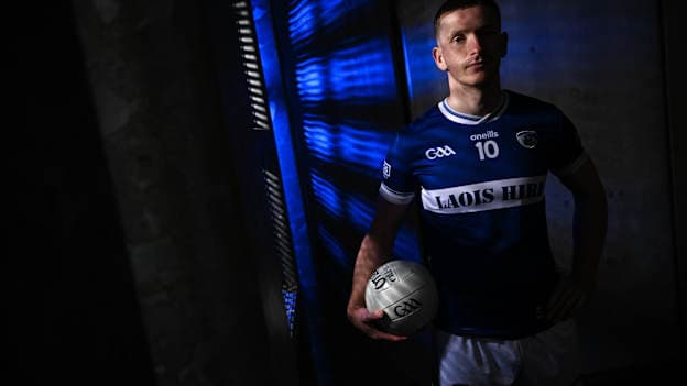 Laois' Evan O'Carroll pictured at the launch of the Tailteann Cup. Photo by David Fitzgerald/Sportsfile