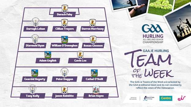 This week's GAA.ie Hurling Team of the Week.