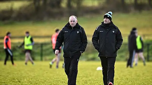 Sligo joint managers Dessie Sloyan and Eamonn O'Hara. Photo by Sam Barnes/Sportsfile