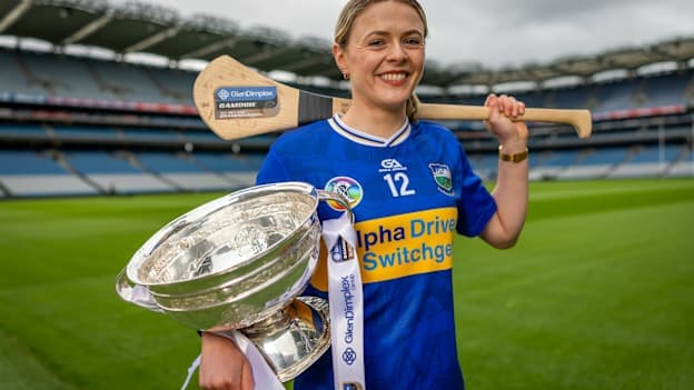 Tipperary's Clodagh McIntyre pictured at the launch of the 2026 Glen Dimplex All-Ireland Camogie Championships in Croke Park. 
