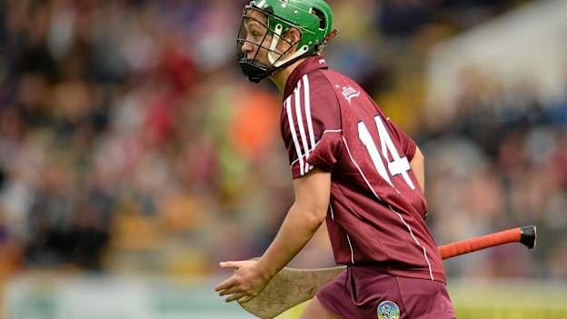 Molly Dunne, Galway, celebrates her goal against Wexford in the 2015 Liberty Insurance All-Ireland Camogie Senior Championship semi-final. 