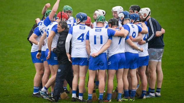 Waterford manager Davy Fitzgerald leaves the team huddle before the Allianz Hurling League Division 1 Group A match between Waterford and Kilkenny at Walsh Park in Waterford. Photo by Seb Daly/Sportsfile.
