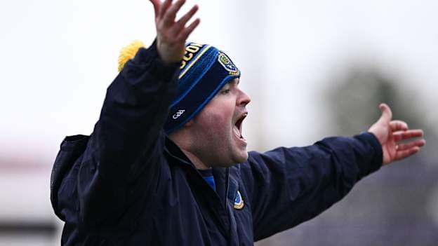 Roscommon manager Davy Burke during the Allianz Football League Division 2 match between Roscommon and Down at King & Moffatt Dr Hyde Park in Roscommon. Photo by Ben McShane/Sportsfile.