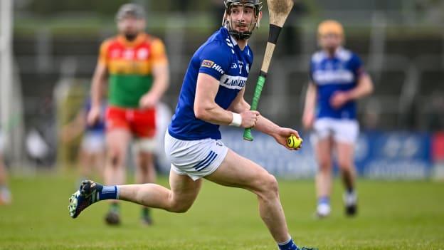 Aaron Dunphy of Laois during the Allianz Hurling League Division 2A Final match between Carlow and Laois at Netwatch Cullen Park in Carlow. Photo by Ben McShane/Sportsfile.