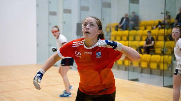 Catriona Casey (pictured) and Aishling O'Keeffe of Cork take on Eilise McCrory and Aoife Kelly of Tyrone in the oneills.com All-Ireland Ladies Senior Doubles semi-finals this weekend.