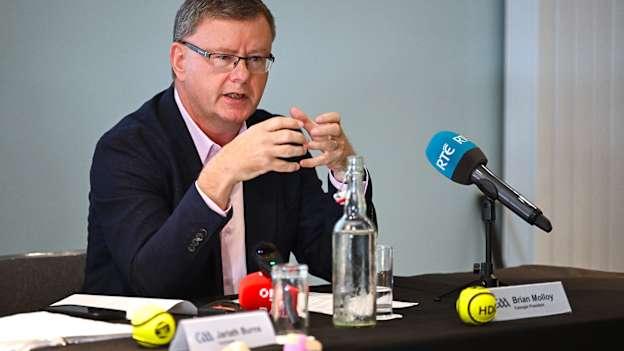 Camogie Association president Brian Molloy during the Hurling Development Committee media event at Croke Park in Dublin. Photo by Piaras Ó Mídheach/Sportsfile.
